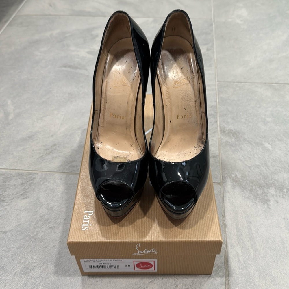 Christian Louboutin Lady Peep Pumps